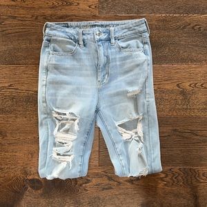 American Eagle ripped skinny jeans